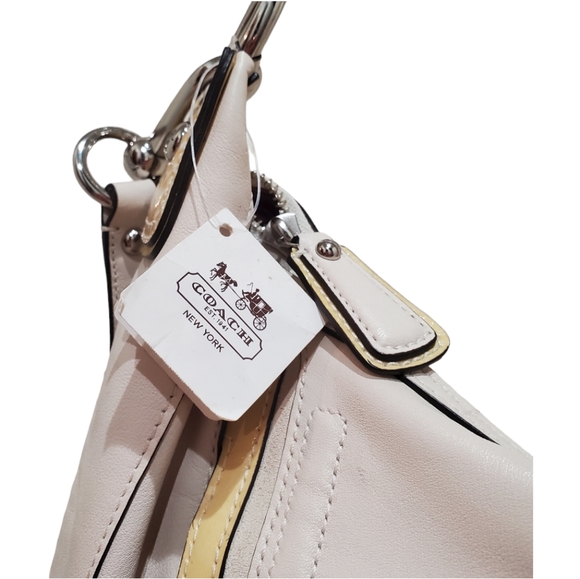 NWT Coach Kristin Spectator Bag Leather Exotic Croc Embossed Off White $… - Picture 4 of 14